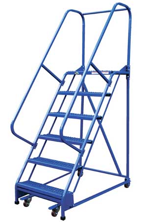 Portable warehouse ladder